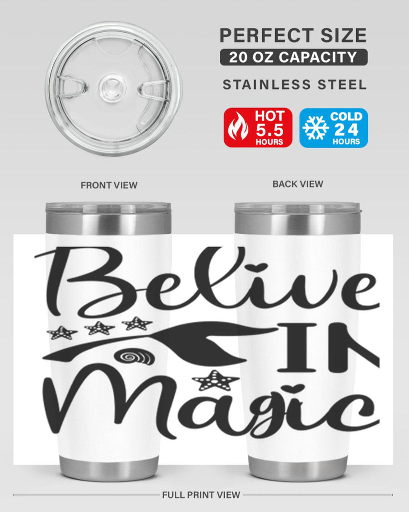 Belive in magic design 66#- mermaid- Tumbler