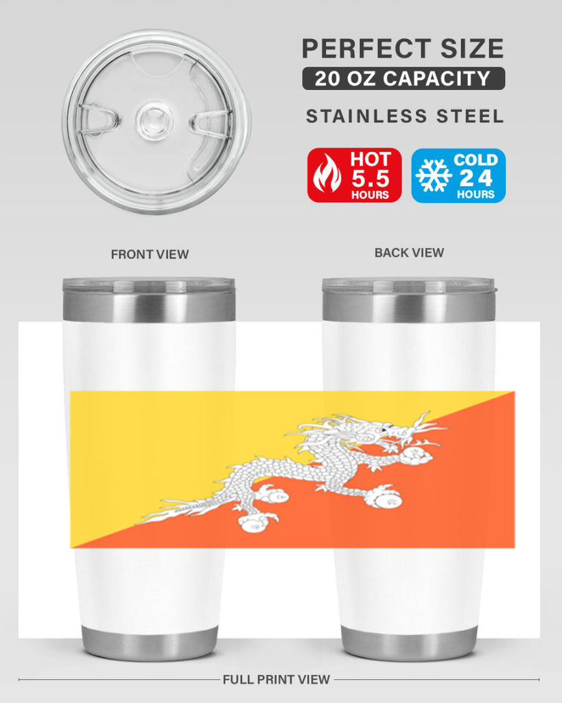 Bhutan 178#- world flags- Tumbler