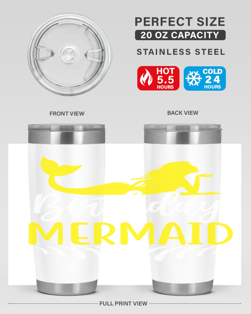 Birthday Mermaid 68#- mermaid- Tumbler