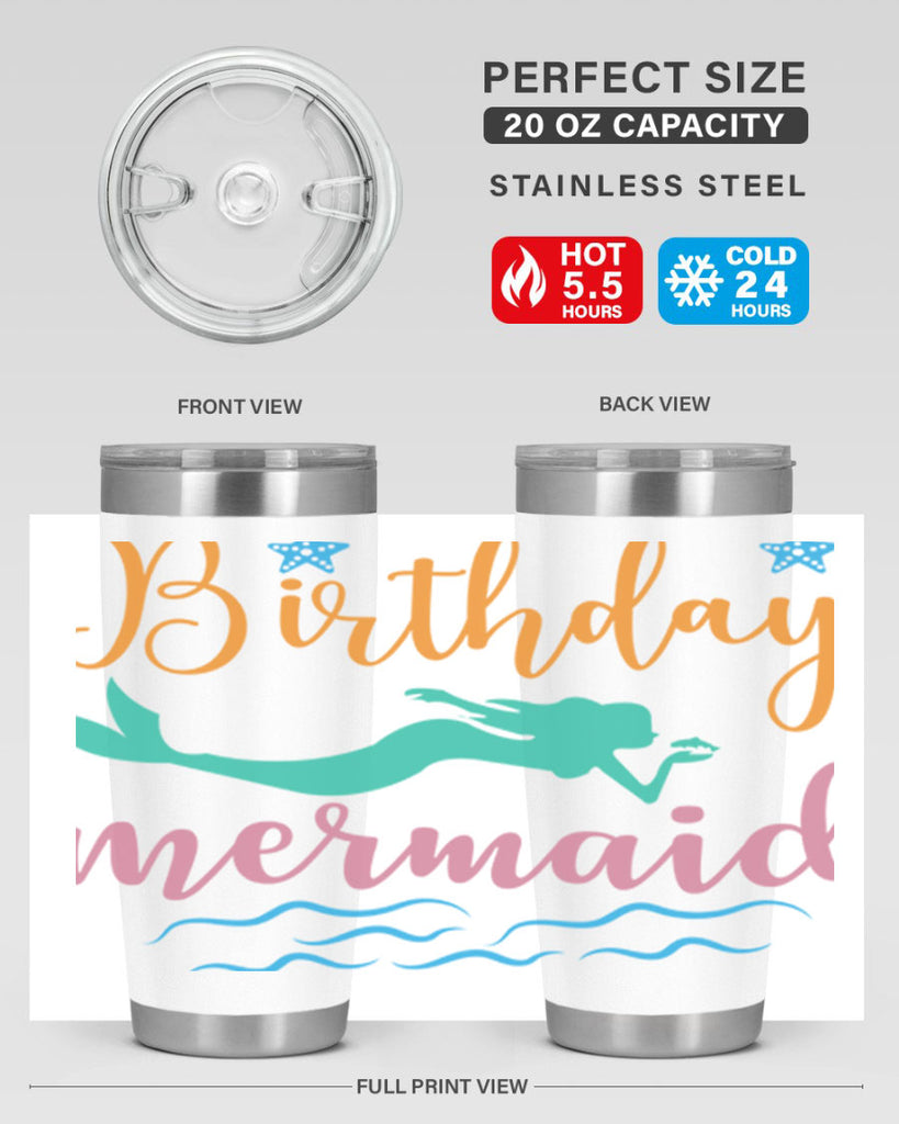 Birthday Mermaid Design 79#- mermaid- Tumbler