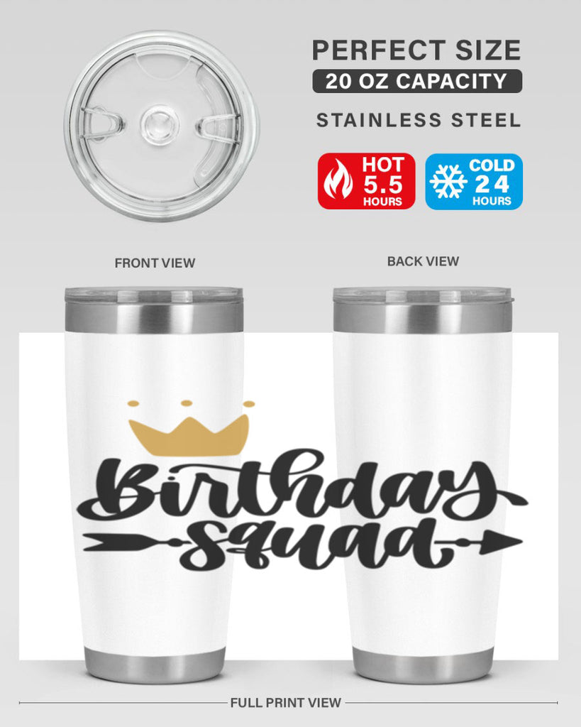 Birthday Squad Style 6#- birthday- tumbler