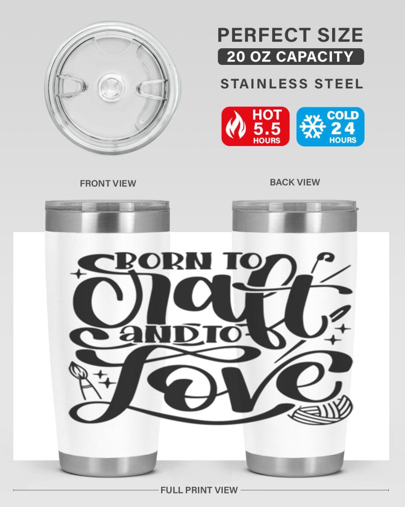 Born To Craft And To Love 46#- crafting- Tumbler