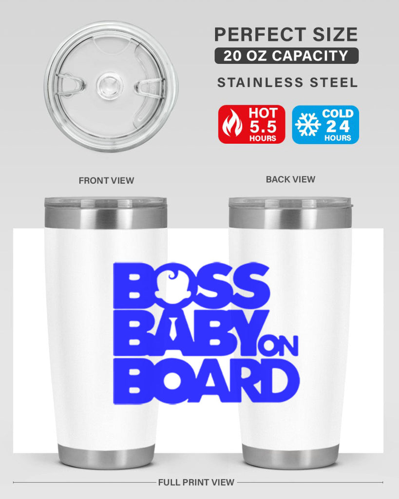 Boss Baby On Board 2#- black words phrases- Cotton Tank