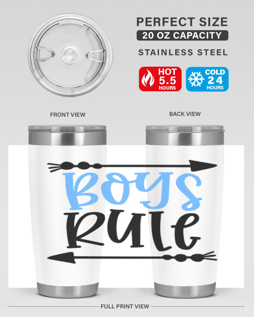Boys Rule Style 108#- baby- tumbler