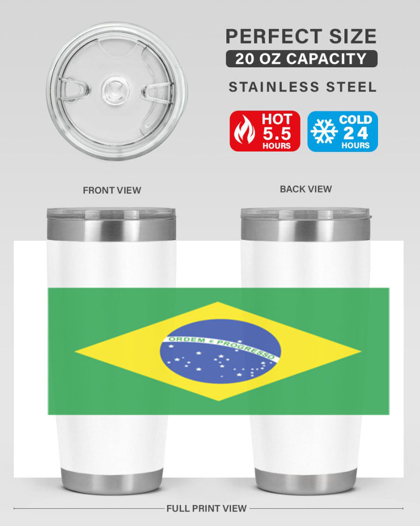 Brazil 174#- world flags- Tumbler