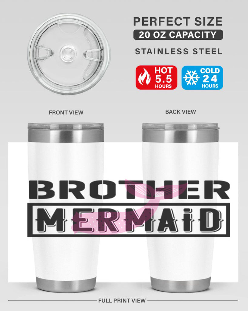 Brother mermaid 86#- mermaid- Tumbler