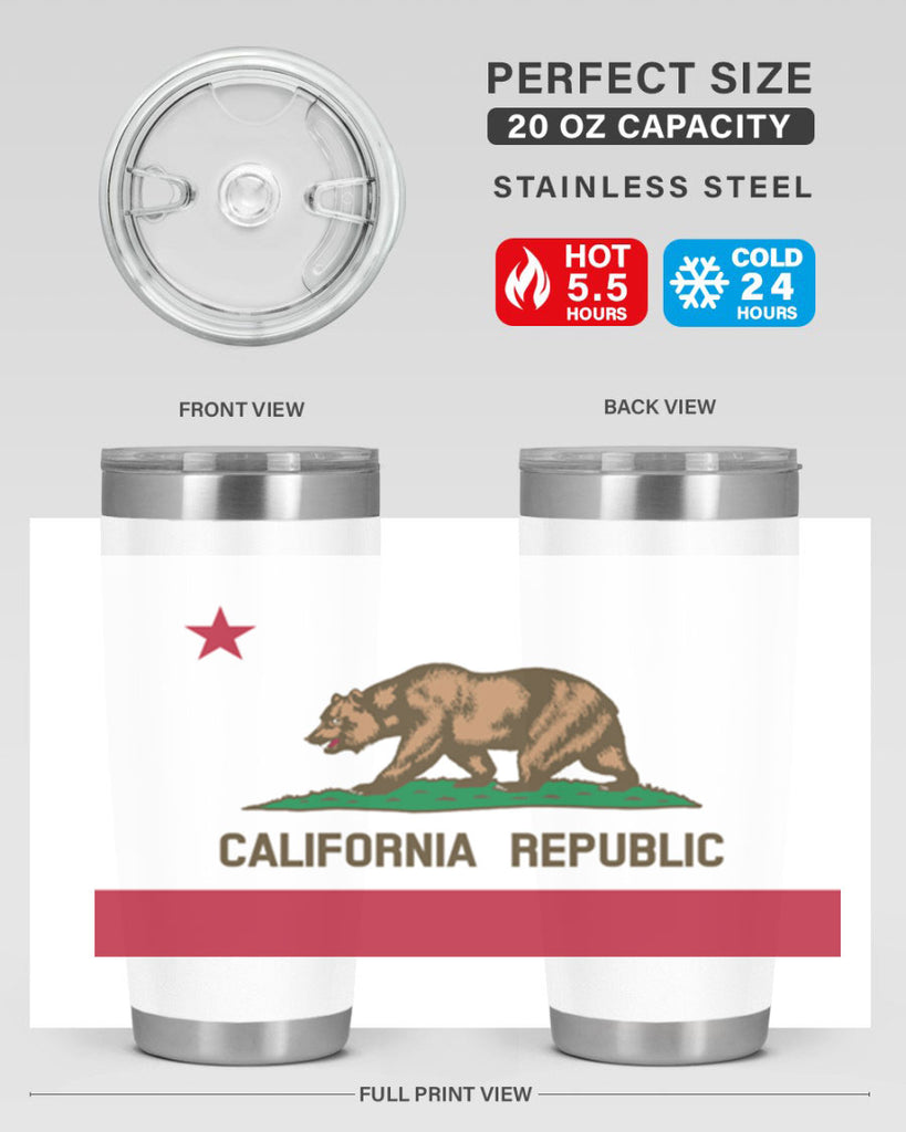 California 47#- Us Flags- Tumbler