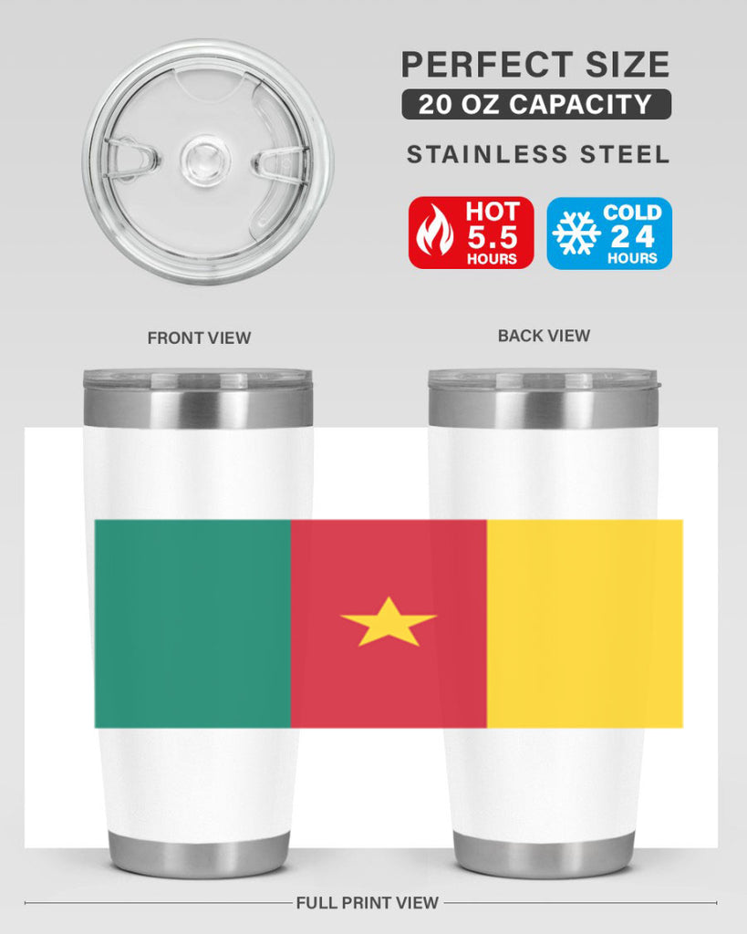 Cameroon 167#- world flags- Tumbler