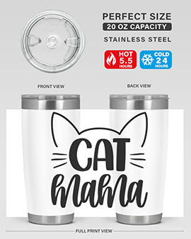 Cat Mama Style 84#- cat- Tumbler