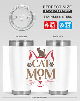Cat Mom Style 6#- cat- Tumbler