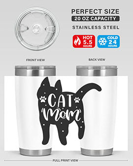 Cat Mom Style 86#- cat- Tumbler