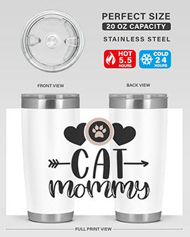 Cat Mommy Style 87#- cat- Tumbler