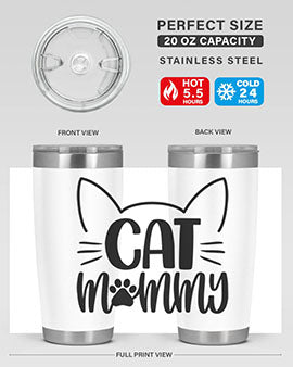 Cat Mommy Style 88#- cat- Tumbler