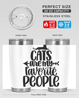 Cats Are My Favorite People Style 90#- cat- Tumbler