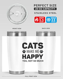 Cats Make Me Style 40#- cat- Tumbler