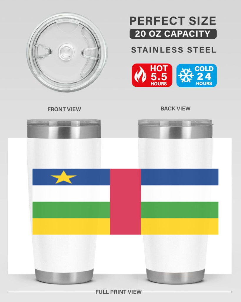 Central African Republic 165#- world flags- Tumbler