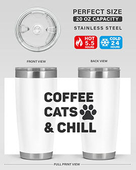 Coffee Cat Style 41#- cat- Tumbler