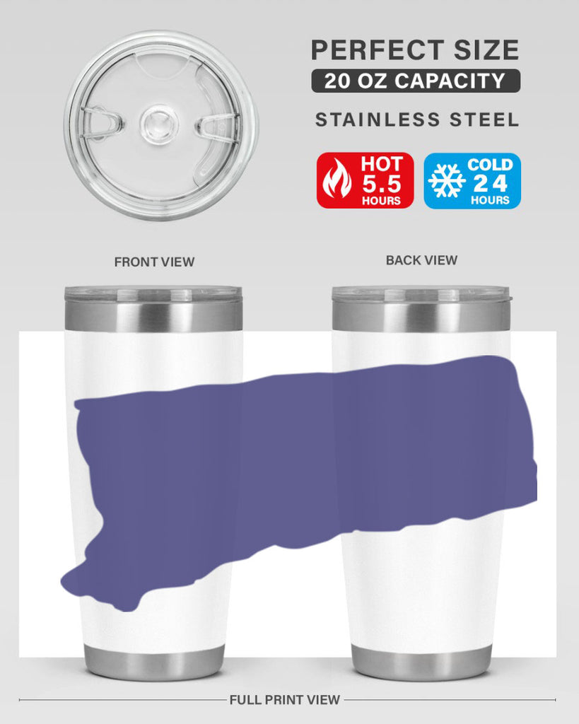 Connecticut 44#- stateflags- Tumbler