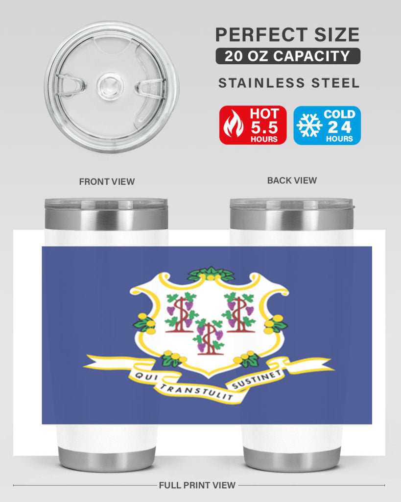 Connecticut 45#- Us Flags- Tumbler