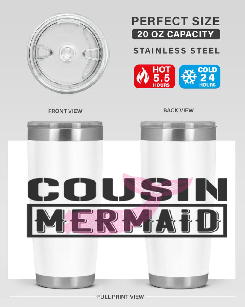 Cousin mermaid 87#- mermaid- Tumbler