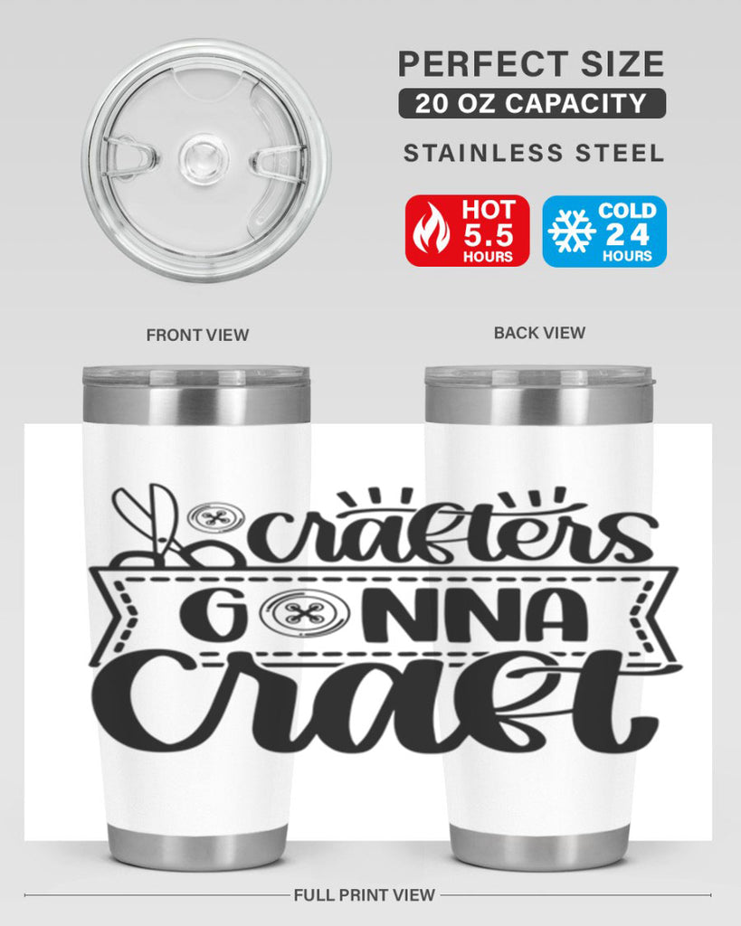 Crafters Gonna Craft 36#- crafting- Tumbler