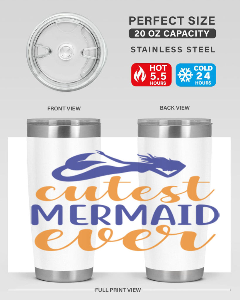 Cutest Mermaid Ever 91#- mermaid- Tumbler