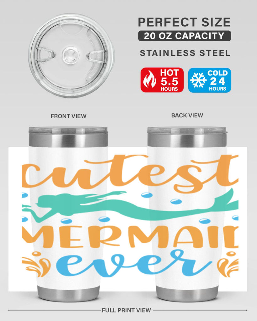 Cutest Mermaid Ever Design 102#- mermaid- Tumbler
