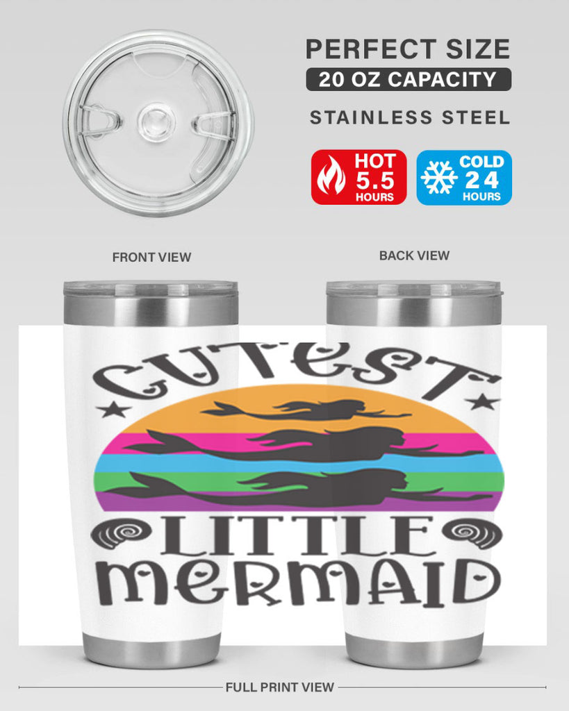 Cutest little mermaid 96#- mermaid- Tumbler