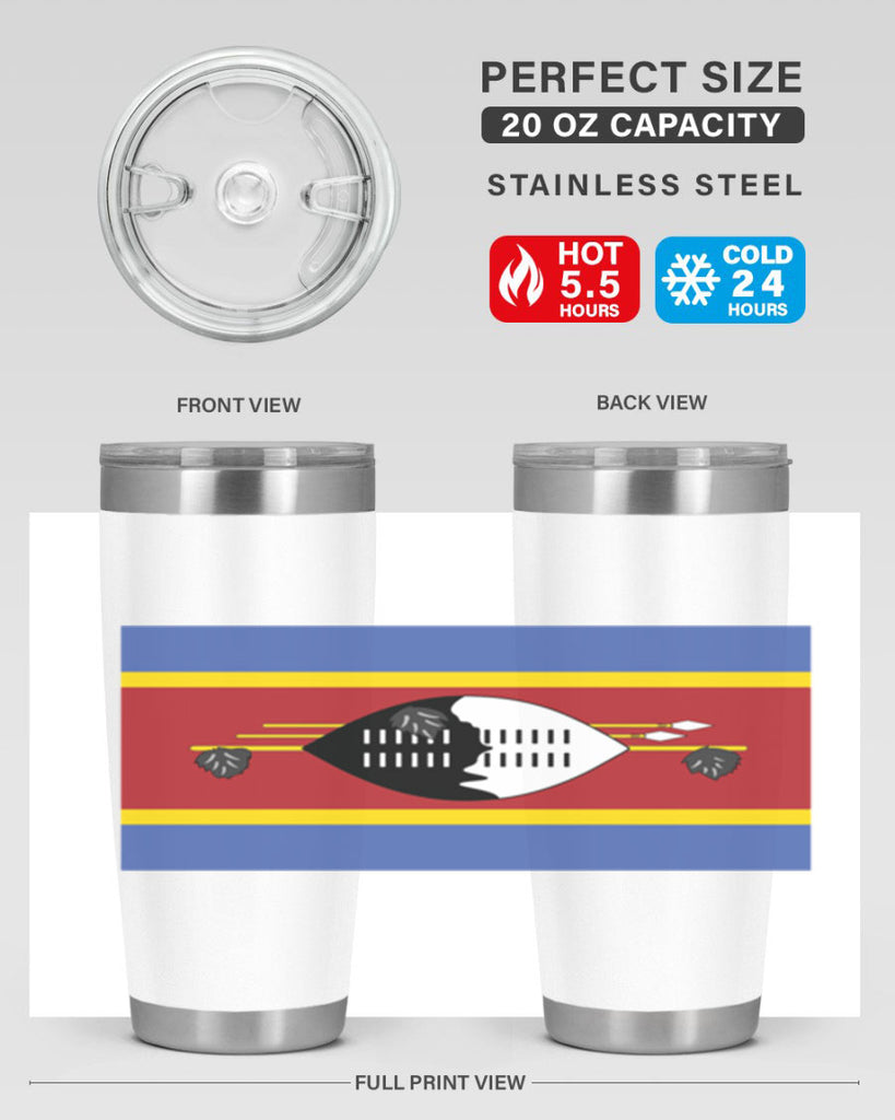 Eswatini 141#- world flags- Tumbler