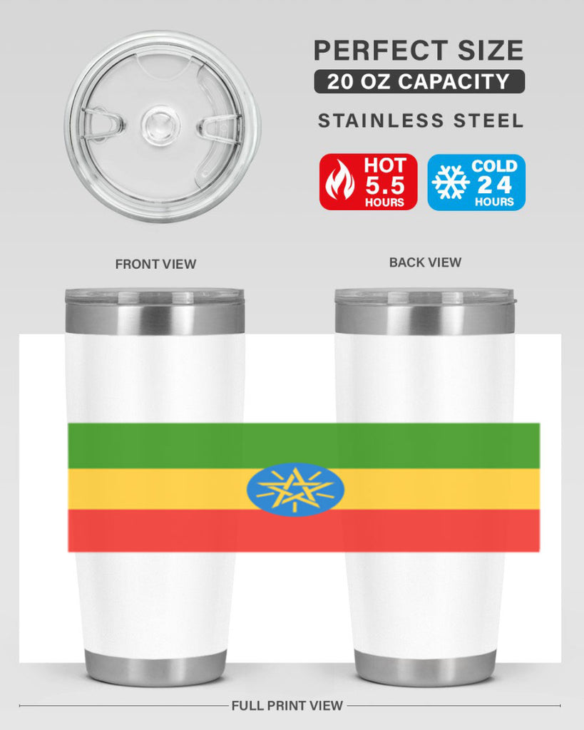 Ethiopia 140#- world flags- Tumbler