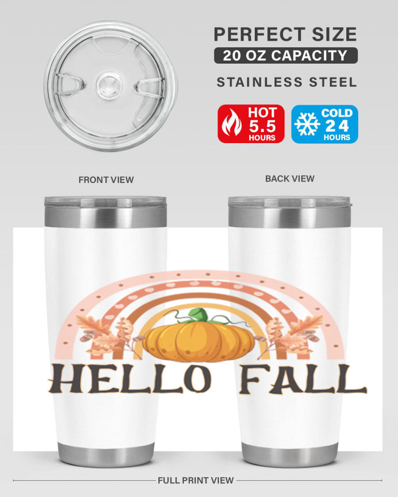 Fall Boho Rainbow 91#- fall- Tumbler