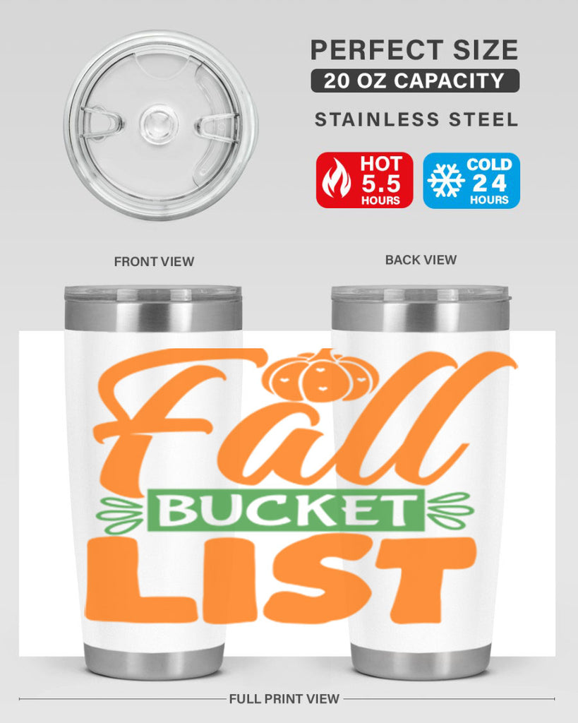 Fall Bucket List 93#- fall- Tumbler