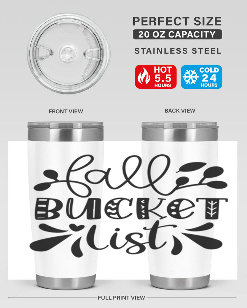 Fall Bucket List 94#- fall- Tumbler