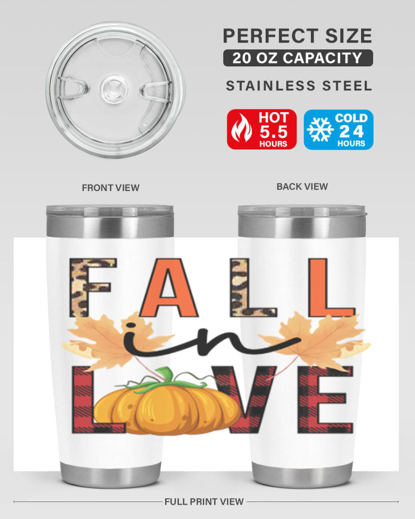 Fall in Love 104#- fall- Tumbler