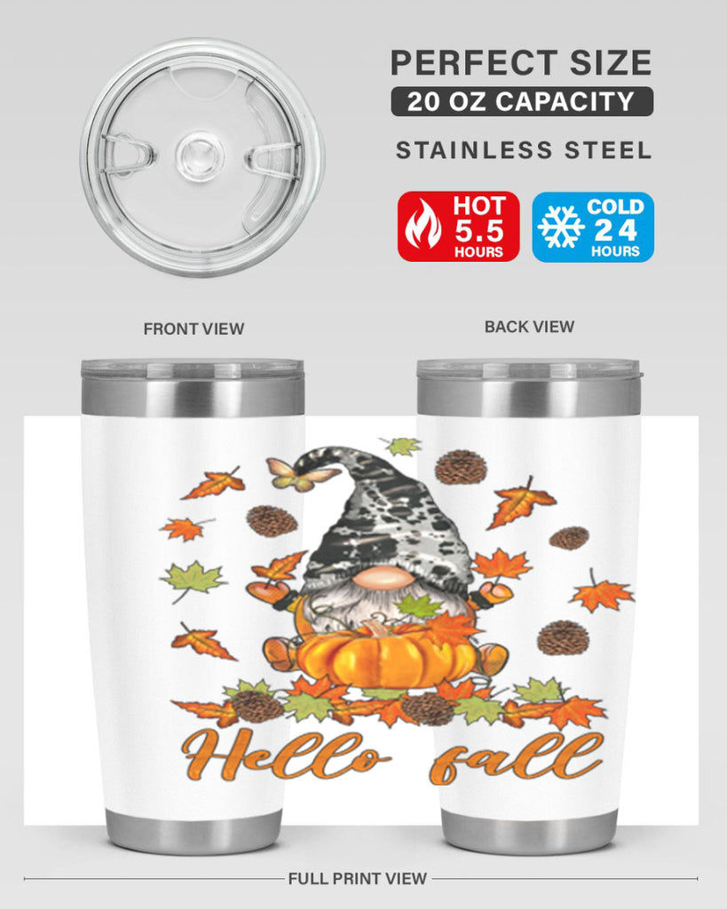 FallGnomeHelloAutumn 150#- fall- Tumbler