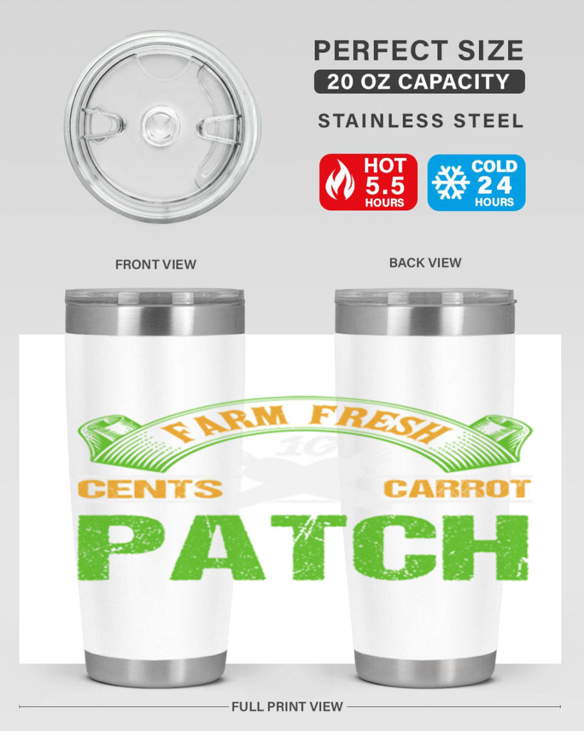 Farm Fresh cents carrot patch 22#- farming and gardening- Tumbler