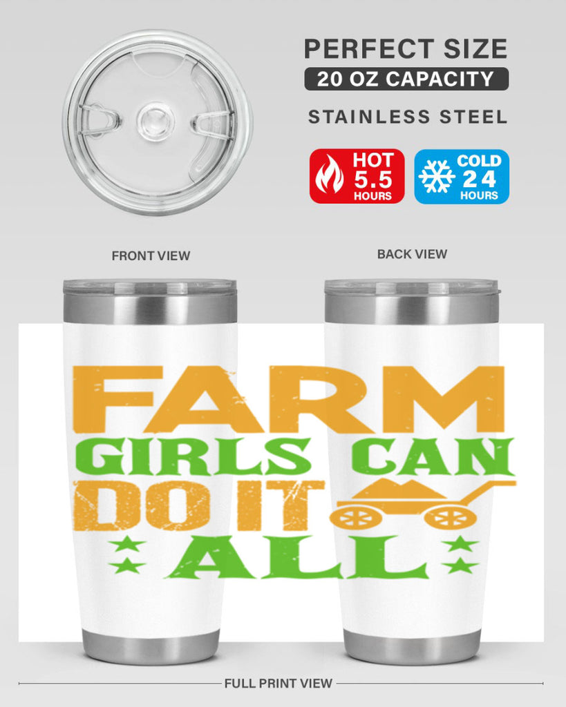 Farm girls can do it all 13#- farming and gardening- Tumbler