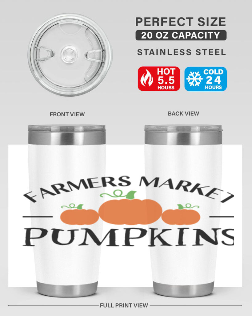 Farmers Market Pumpkins 178#- fall- Tumbler