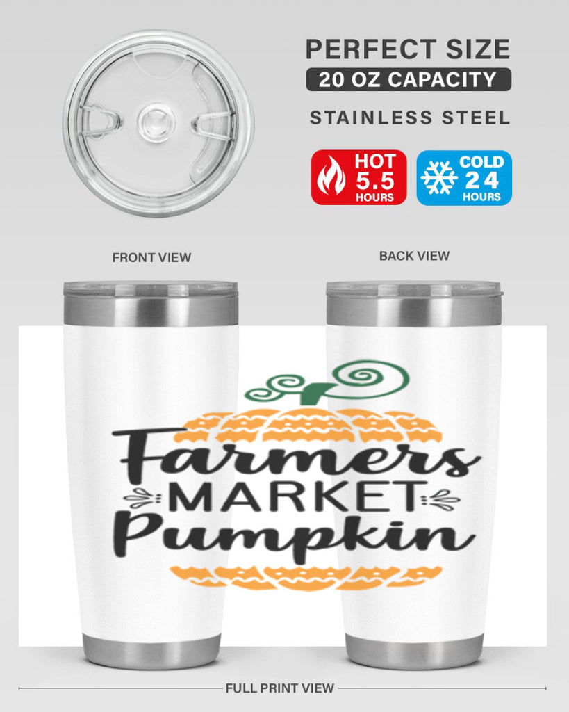 Farmersmarketpumpkin 179#- fall- Tumbler