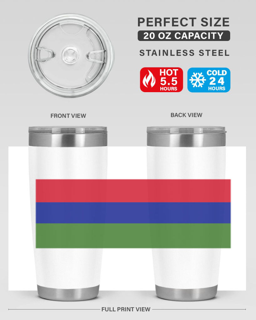 Gambia 135#- world flags- Tumbler