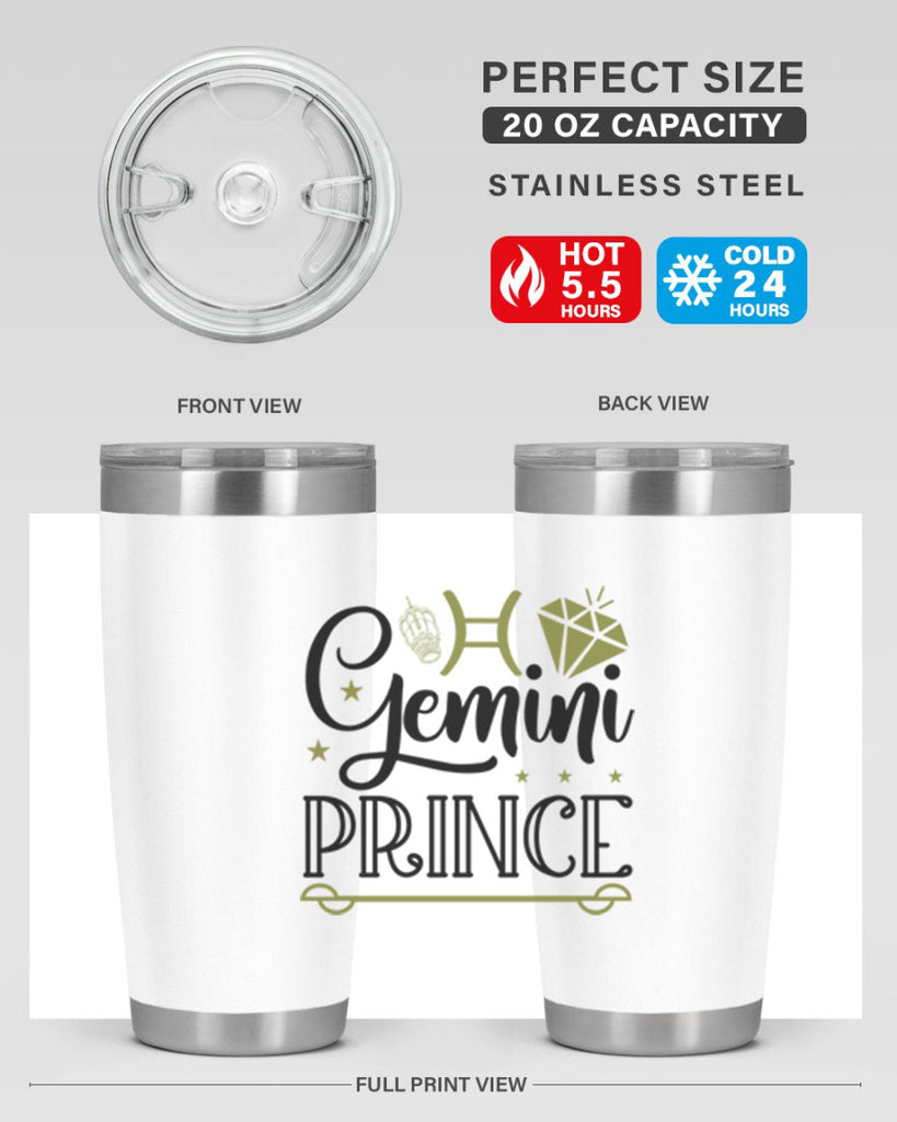 Gemini prince 229#- zodiac- Tumbler