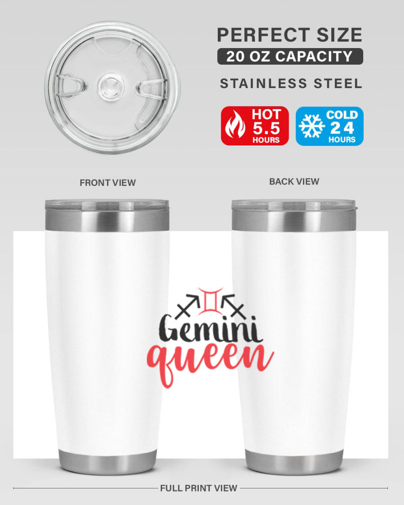 Gemini queen 215#- zodiac- Tumbler