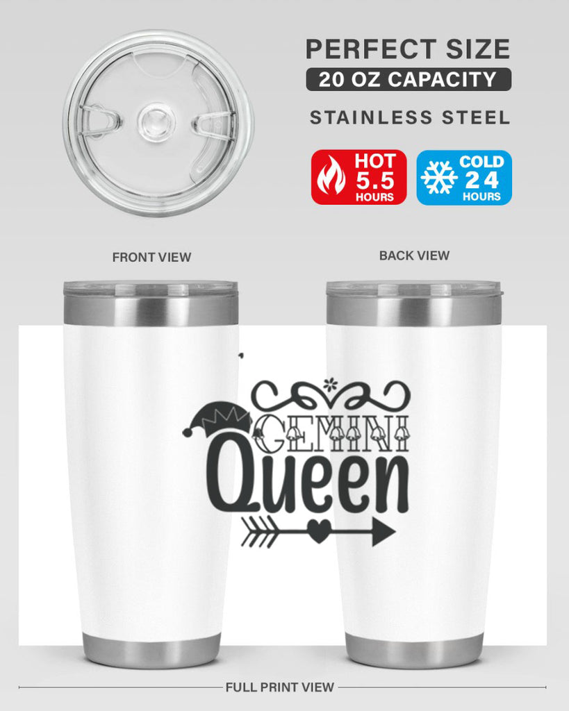 Gemini queen 230#- zodiac- Tumbler