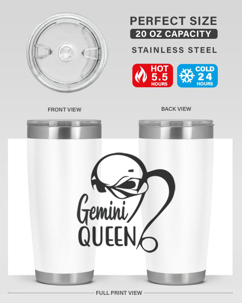 Gemini queen 231#- zodiac- Tumbler