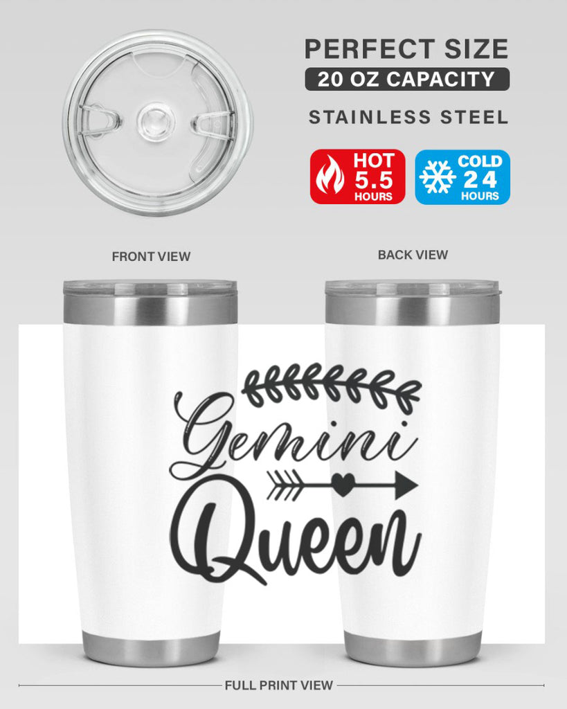 Gemini queen 232#- zodiac- Tumbler