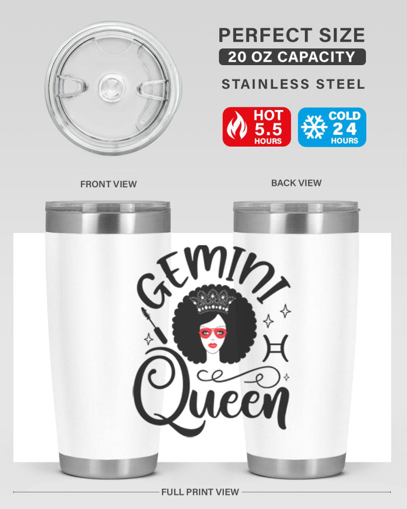 Gemini queen 233#- zodiac- Tumbler