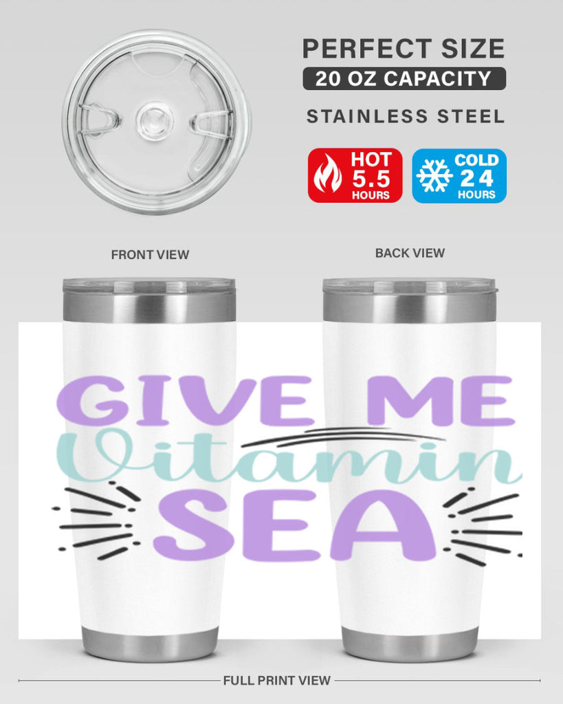 Give Me Vitamin Sea 189#- mermaid- Tumbler