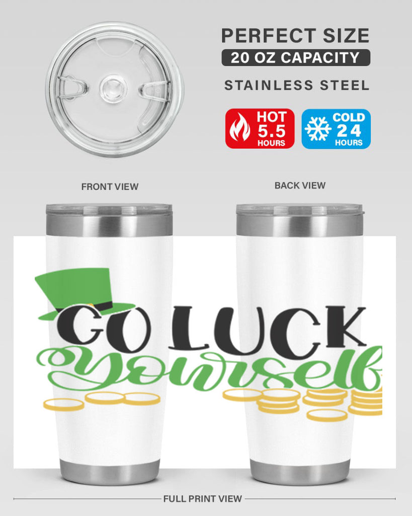 Go Lucky Yourself Style 98#- St Patricks Day- Tumbler