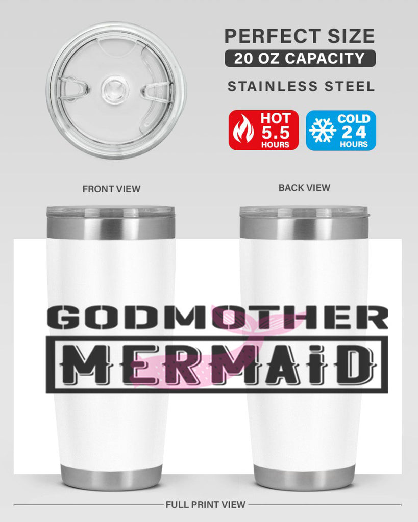 Godmother mermaid 196#- mermaid- Tumbler