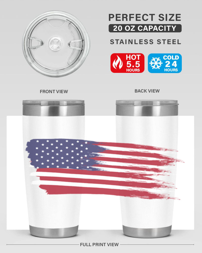 Grunge Flag 54#- Us Flags- Tumbler